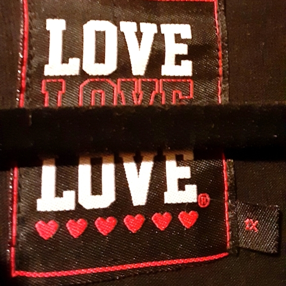 "LOVE" Bold, Colorful, Graphic Bodysuit - 1X - Picture 4 of 4